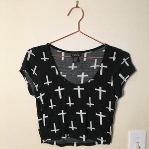 COPY - NWOT Rue21 Cross Crop Top: Medium